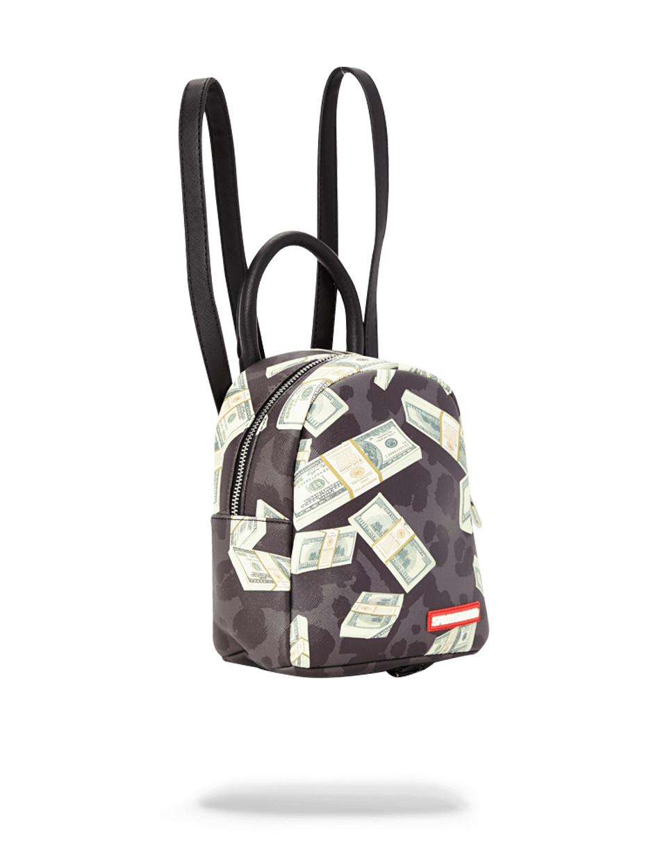 MONEY ON BLACK LEOPARD PRINT MINI