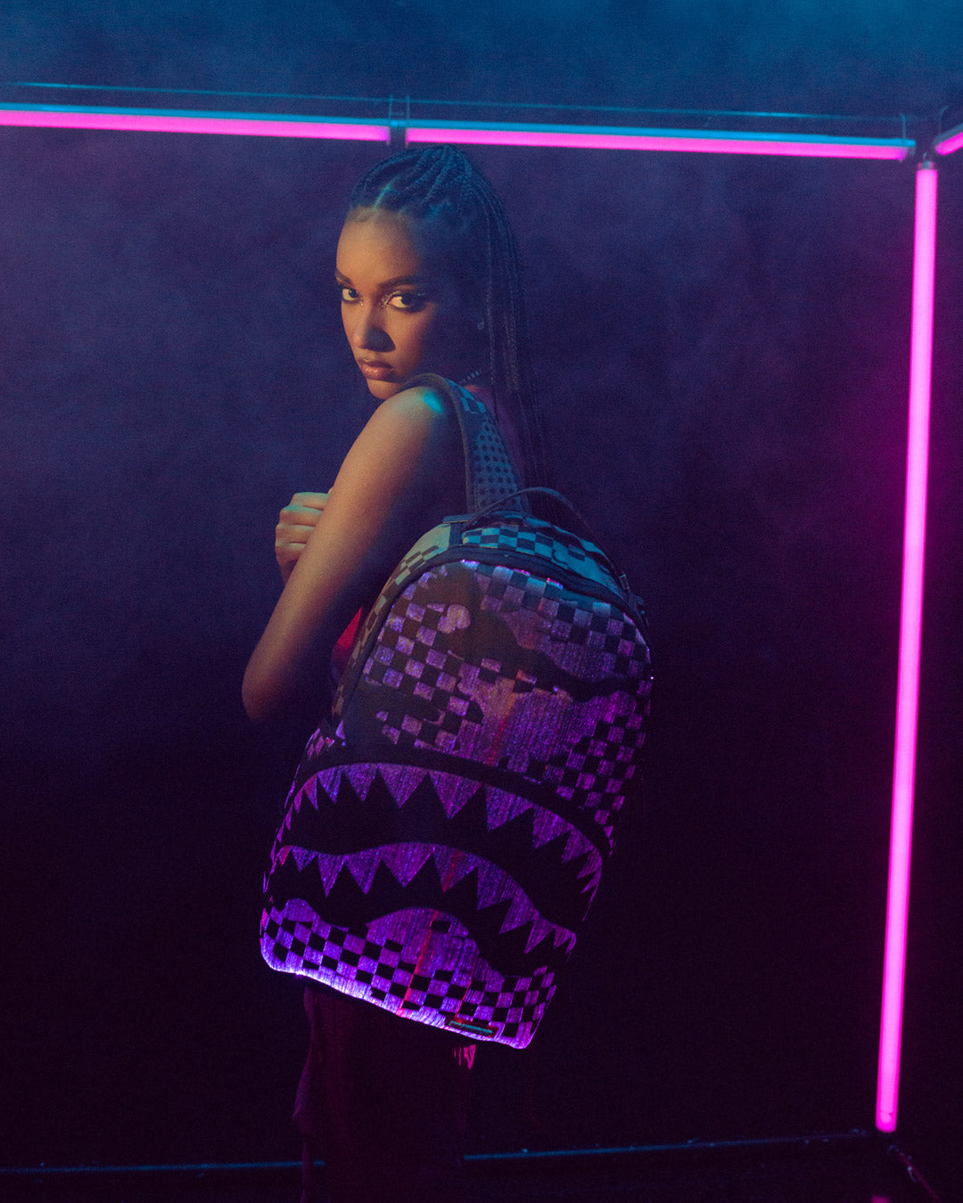 FIBER OPTICS 3AM THE PARTY NEVER STOPS BACKPACK