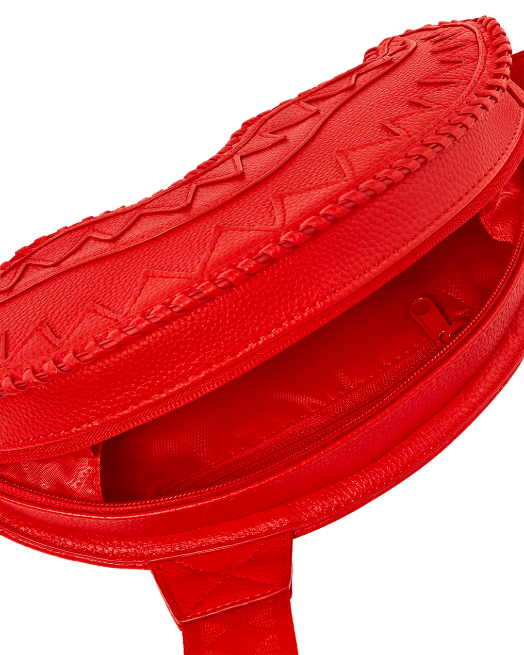 RED RIVIERA SHARKMOUTH CROSSBODY
