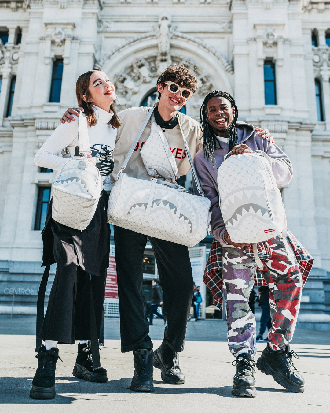 MONEY PATTERN POWDER BACKPACK (DLXV)