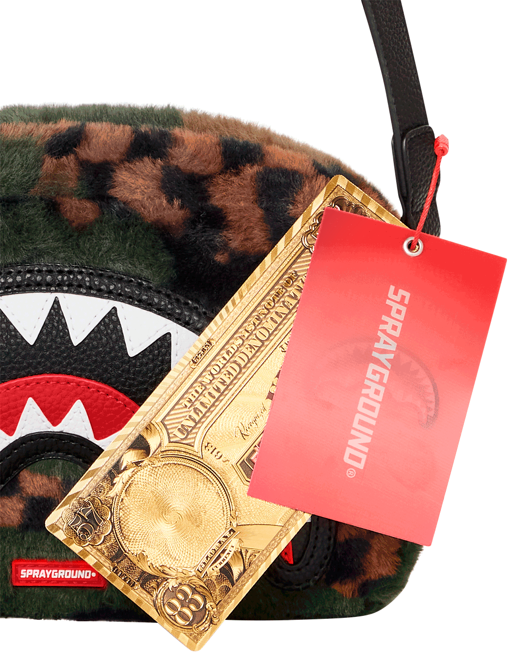 BIG SKY FUR SHARK MESSENGER BRICK BAG