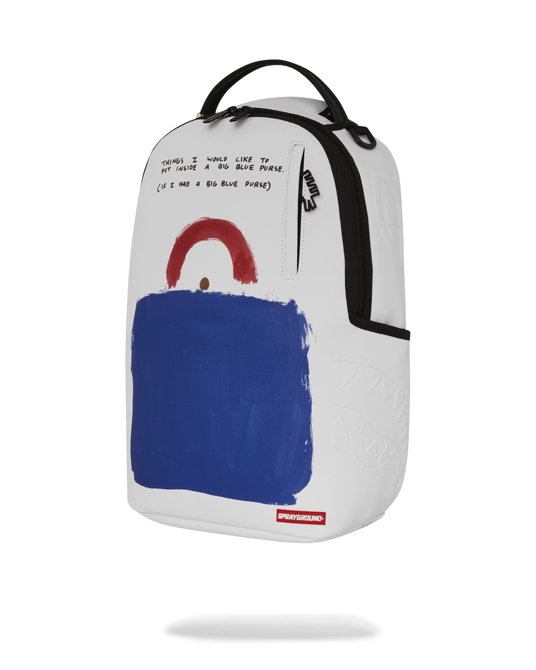 KEITH HARING BIG BLUE PURSE ART BACKPACK