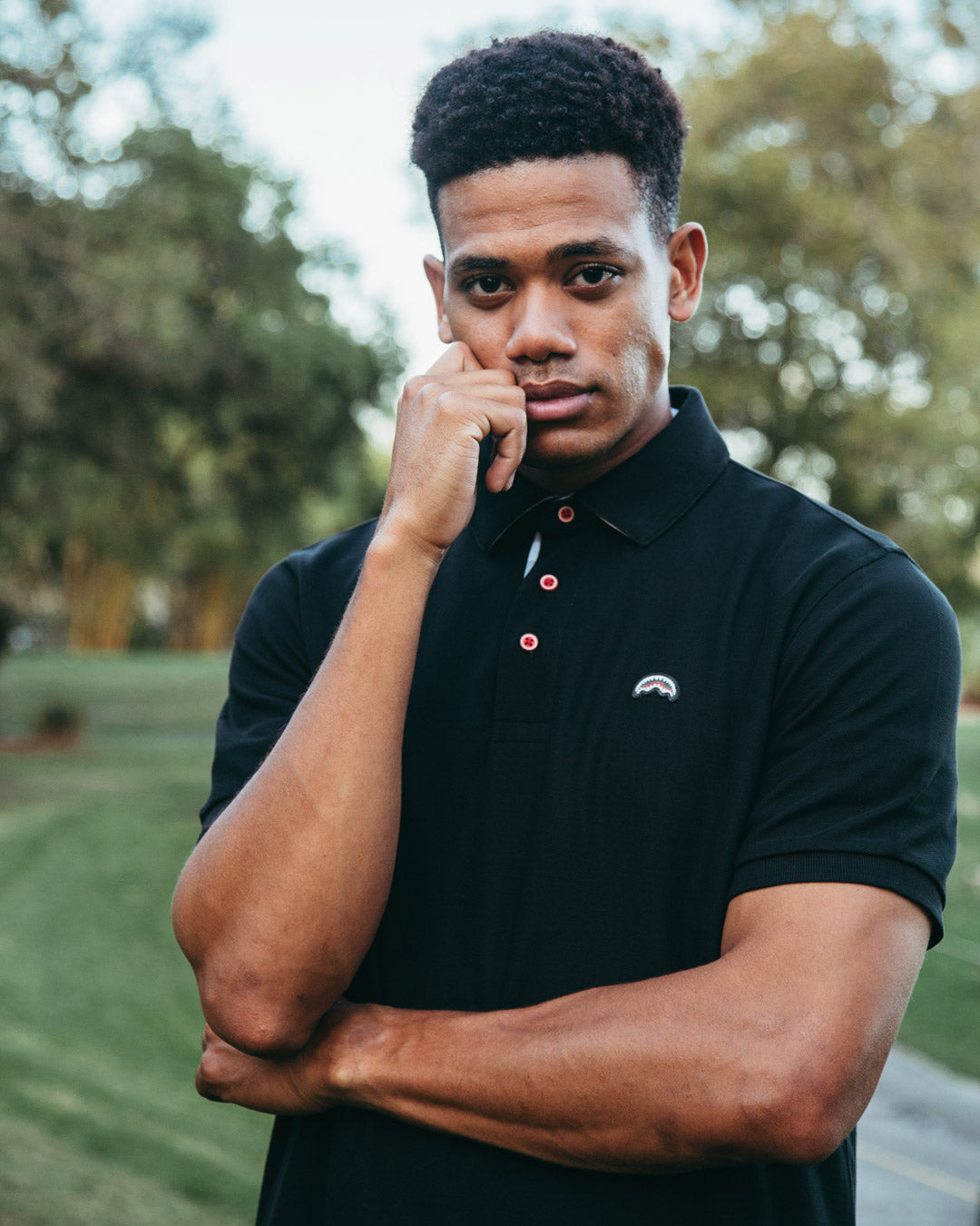 ROSE ALL DAY PIMA COTTON MADE IN PERU POLO