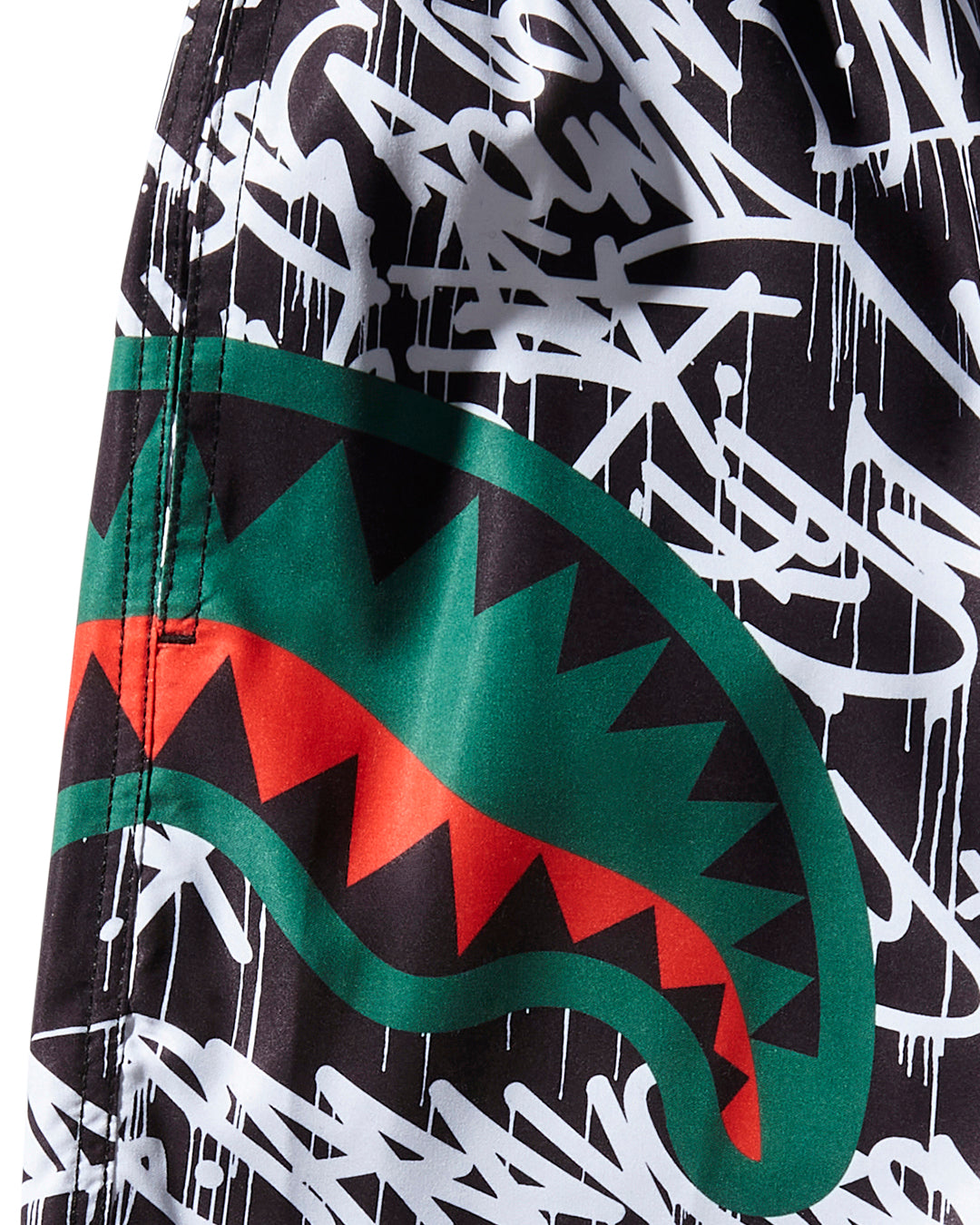 SCRIBBLE SHARK SHOTO SWIM TRUNKS